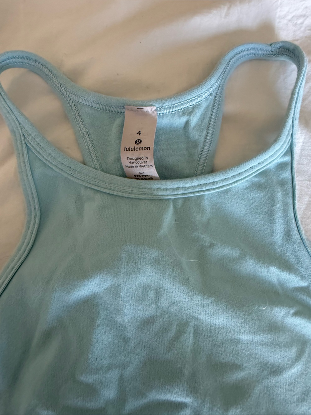 lululemon athletica Light Aqua Bandeau Tank